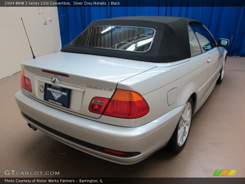 Silver Grey Metallic / Black 2004 BMW 3 Series 330i Convertible