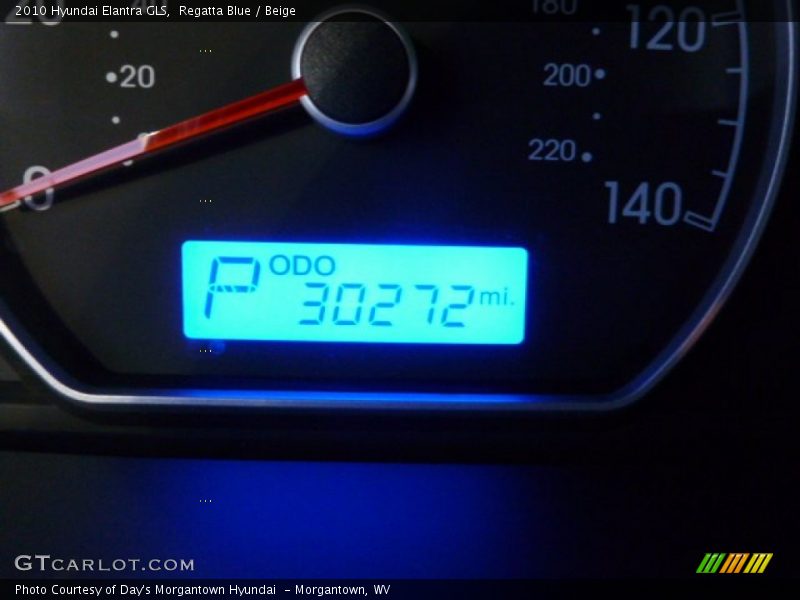 Regatta Blue / Beige 2010 Hyundai Elantra GLS