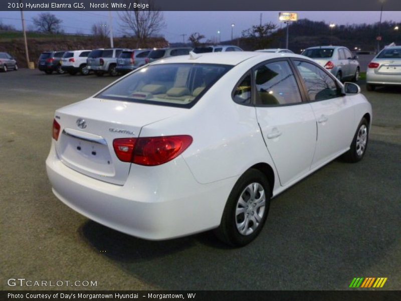 Nordic White / Beige 2010 Hyundai Elantra GLS