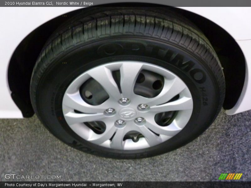 Nordic White / Beige 2010 Hyundai Elantra GLS
