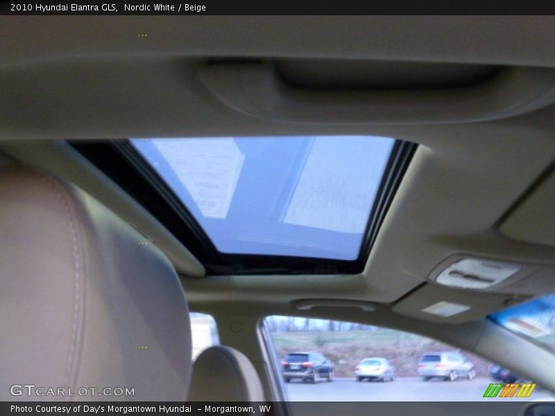 Nordic White / Beige 2010 Hyundai Elantra GLS