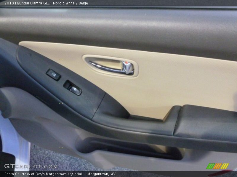 Nordic White / Beige 2010 Hyundai Elantra GLS