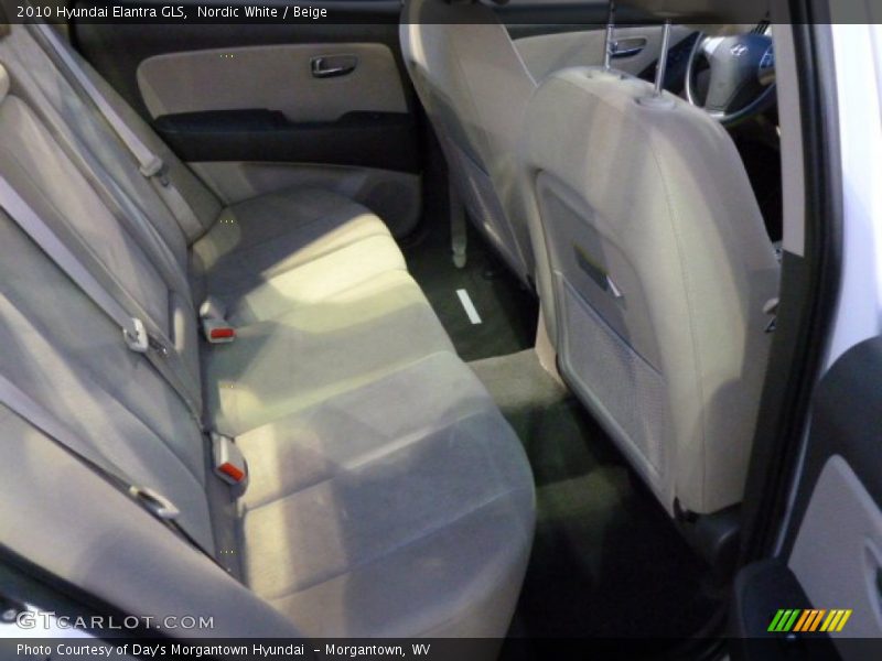 Nordic White / Beige 2010 Hyundai Elantra GLS