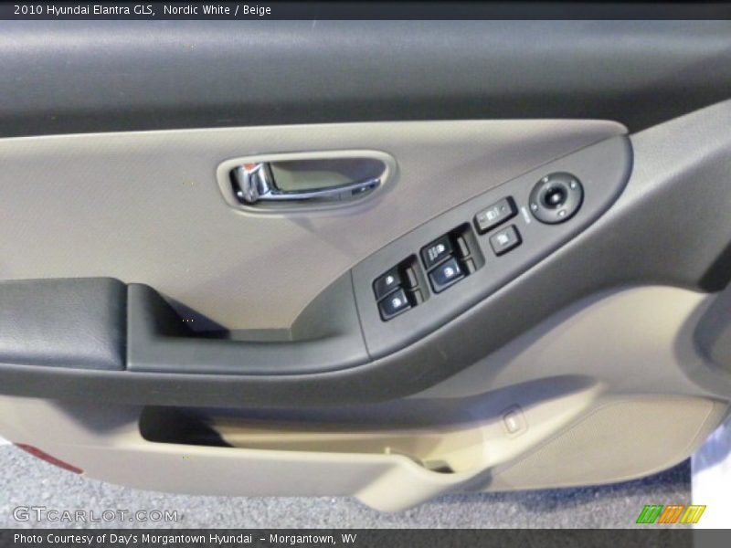 Nordic White / Beige 2010 Hyundai Elantra GLS
