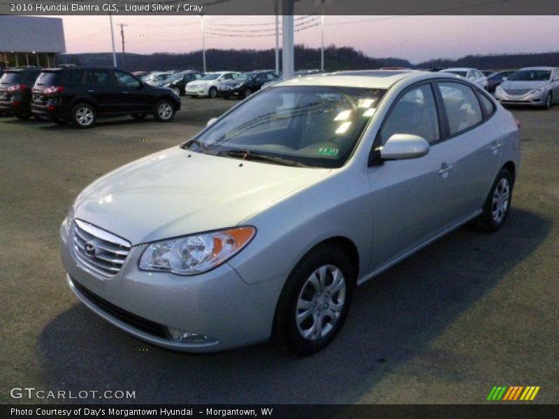 Liquid Silver / Gray 2010 Hyundai Elantra GLS