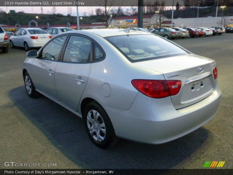 Liquid Silver / Gray 2010 Hyundai Elantra GLS