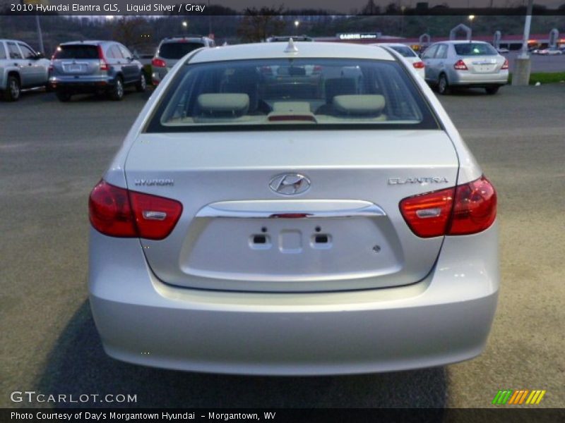 Liquid Silver / Gray 2010 Hyundai Elantra GLS