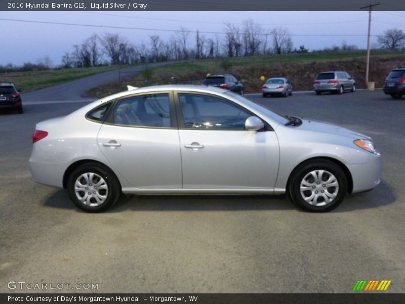 Liquid Silver / Gray 2010 Hyundai Elantra GLS