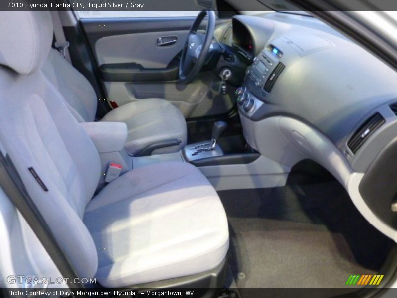 Liquid Silver / Gray 2010 Hyundai Elantra GLS
