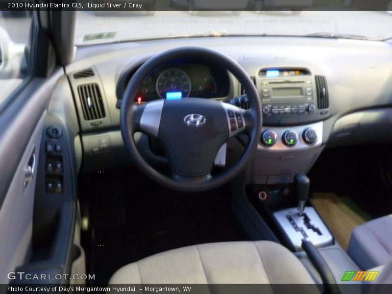 Liquid Silver / Gray 2010 Hyundai Elantra GLS