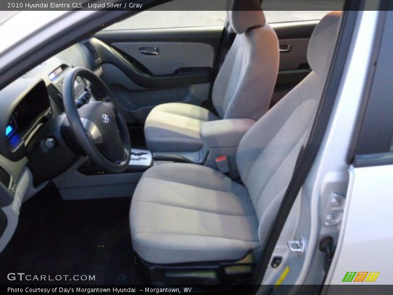 Liquid Silver / Gray 2010 Hyundai Elantra GLS