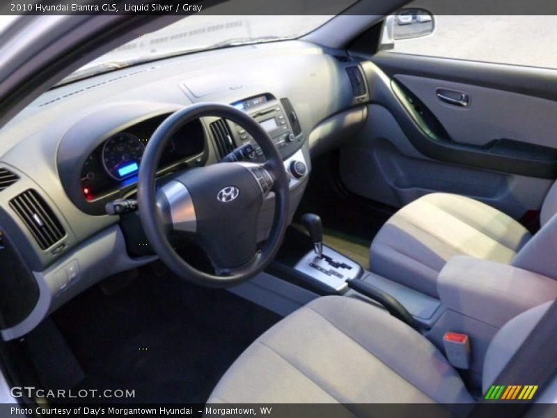 Liquid Silver / Gray 2010 Hyundai Elantra GLS