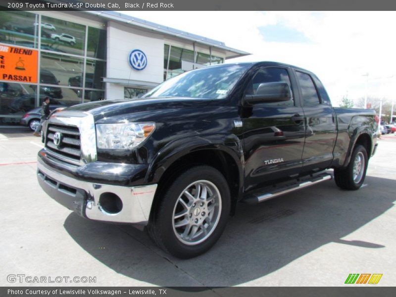 Black / Red Rock 2009 Toyota Tundra X-SP Double Cab