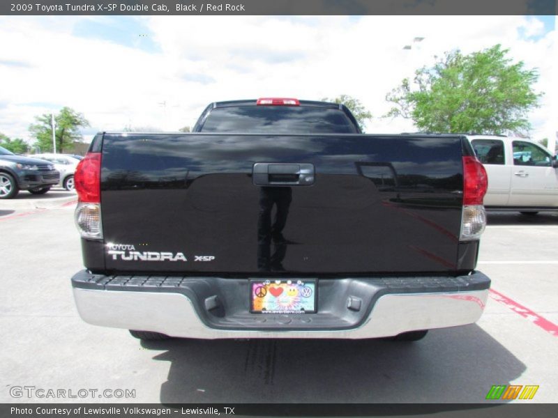 Black / Red Rock 2009 Toyota Tundra X-SP Double Cab