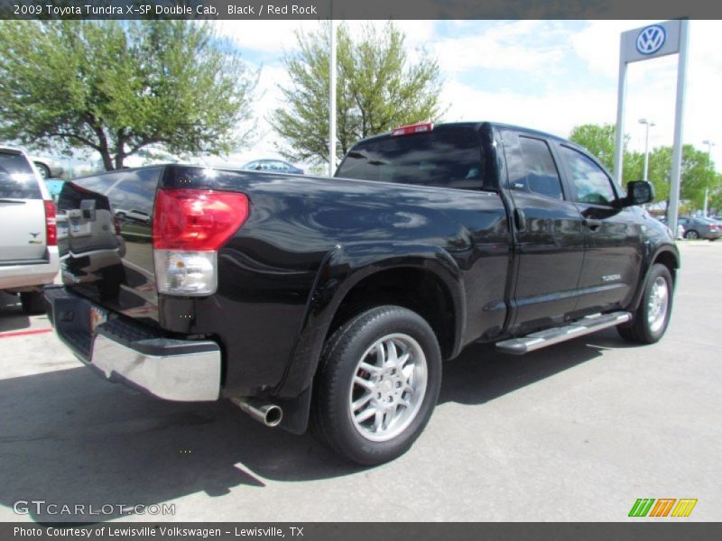 Black / Red Rock 2009 Toyota Tundra X-SP Double Cab
