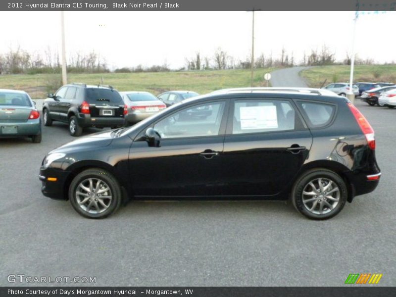 Black Noir Pearl / Black 2012 Hyundai Elantra GLS Touring