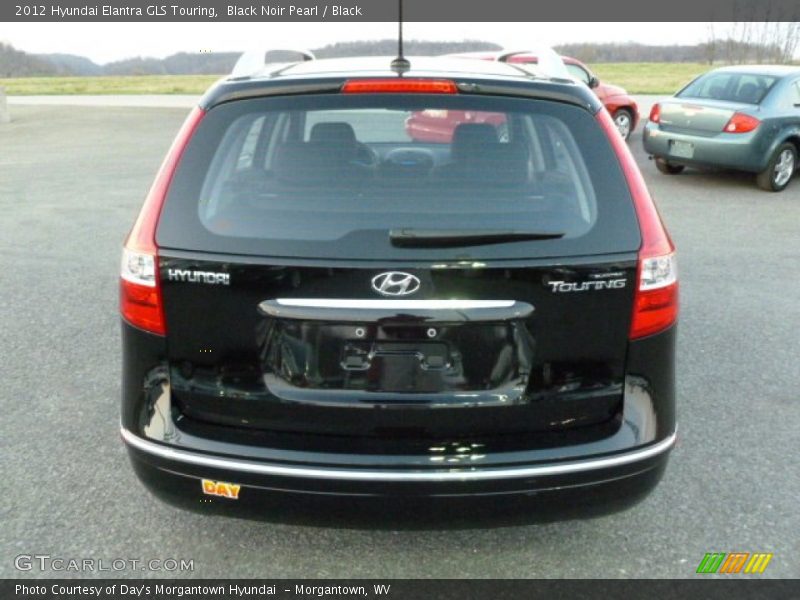 Black Noir Pearl / Black 2012 Hyundai Elantra GLS Touring