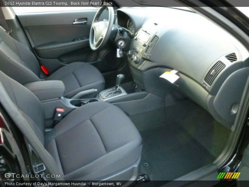 Black Noir Pearl / Black 2012 Hyundai Elantra GLS Touring