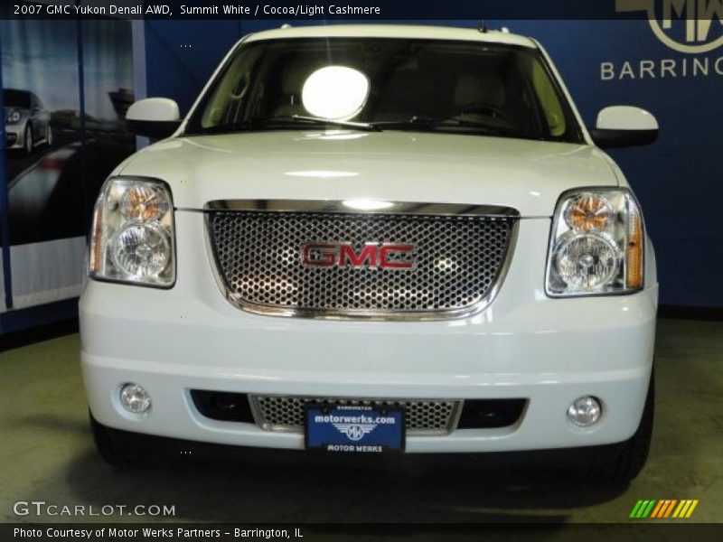 Summit White / Cocoa/Light Cashmere 2007 GMC Yukon Denali AWD