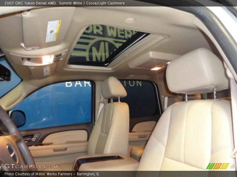 Summit White / Cocoa/Light Cashmere 2007 GMC Yukon Denali AWD