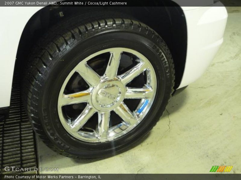 Summit White / Cocoa/Light Cashmere 2007 GMC Yukon Denali AWD
