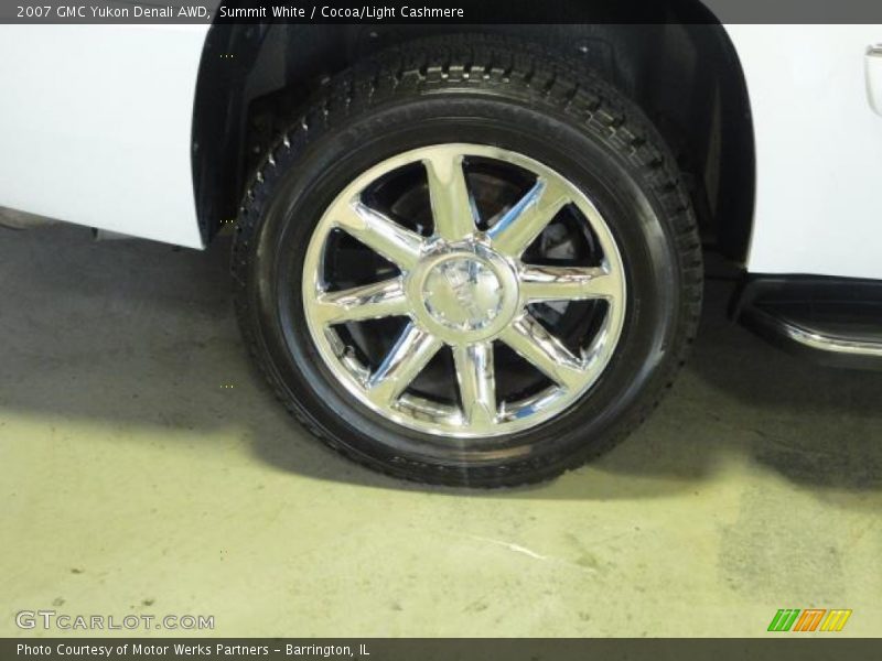 Summit White / Cocoa/Light Cashmere 2007 GMC Yukon Denali AWD