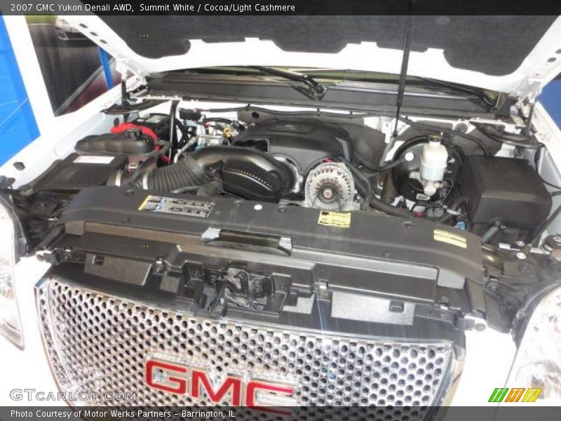 Summit White / Cocoa/Light Cashmere 2007 GMC Yukon Denali AWD