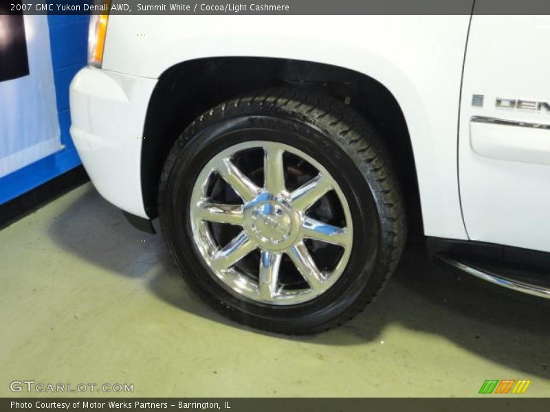 Summit White / Cocoa/Light Cashmere 2007 GMC Yukon Denali AWD