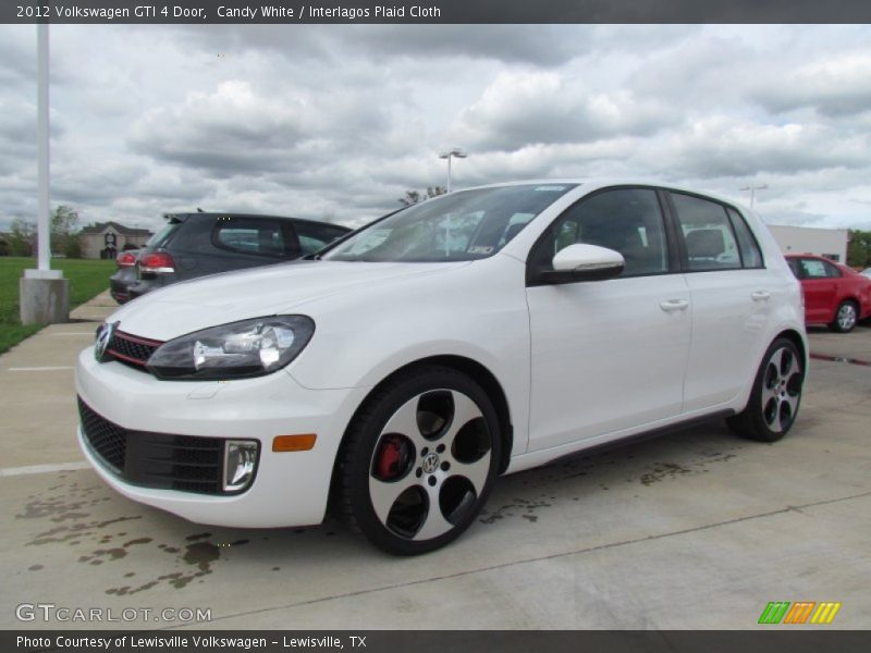 Candy White / Interlagos Plaid Cloth 2012 Volkswagen GTI 4 Door