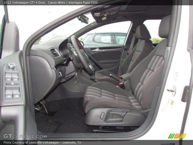 Candy White / Interlagos Plaid Cloth 2012 Volkswagen GTI 4 Door