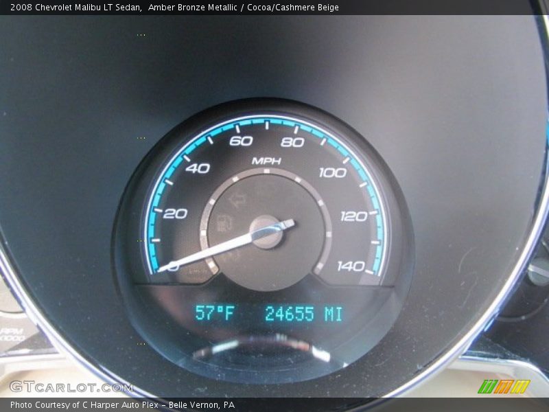 Amber Bronze Metallic / Cocoa/Cashmere Beige 2008 Chevrolet Malibu LT Sedan