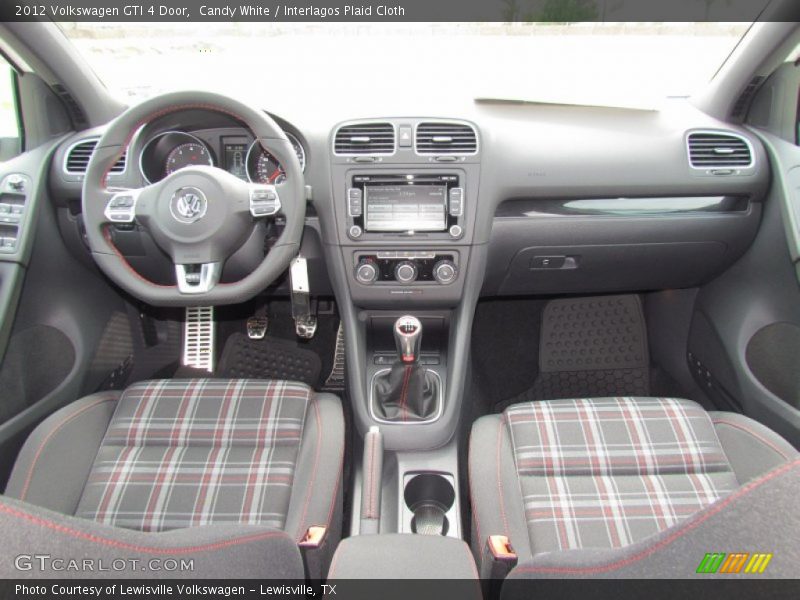 Candy White / Interlagos Plaid Cloth 2012 Volkswagen GTI 4 Door
