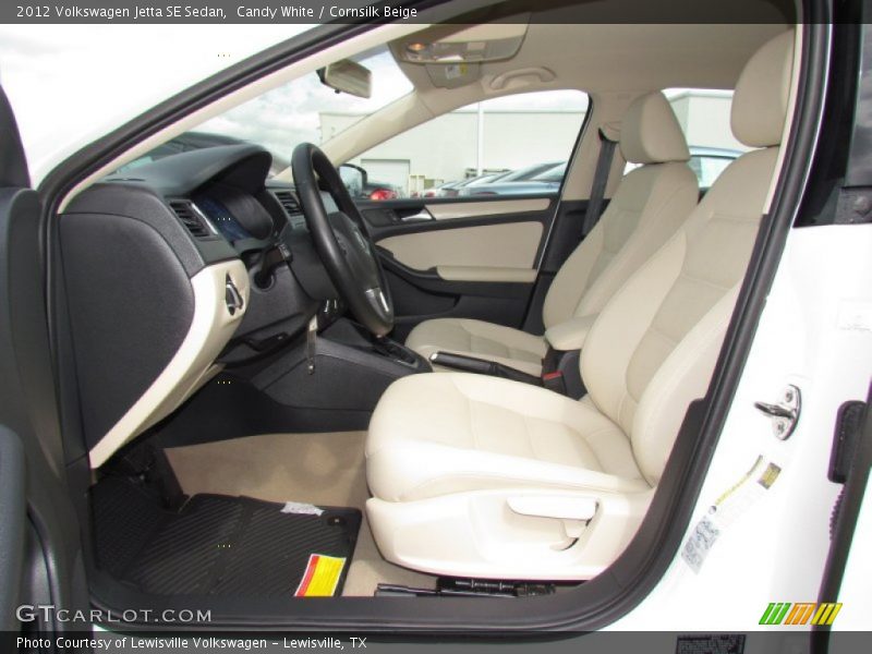 Candy White / Cornsilk Beige 2012 Volkswagen Jetta SE Sedan