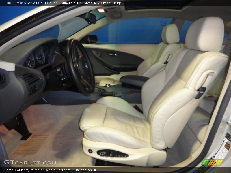  2005 6 Series 645i Coupe Cream Beige Interior