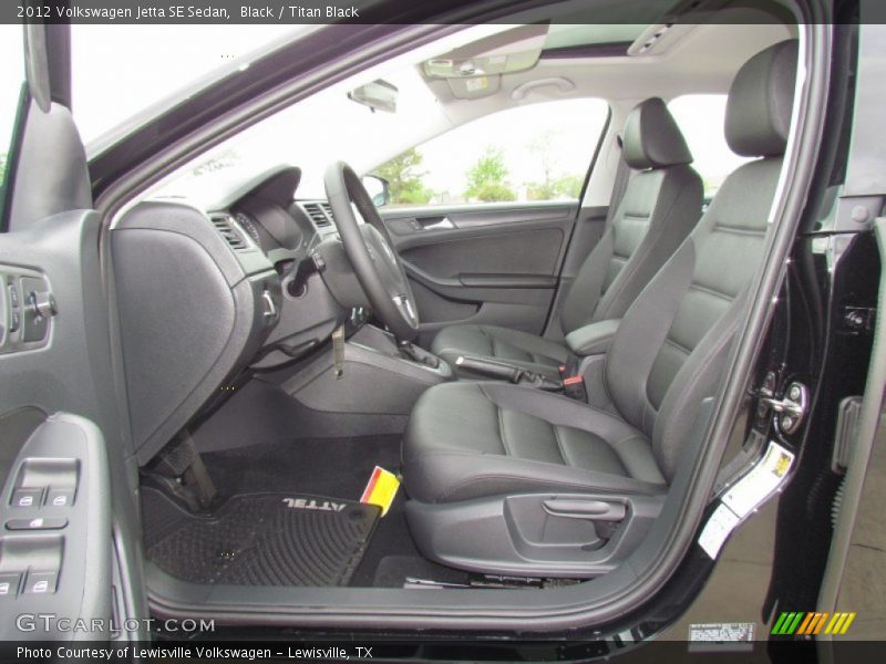 Black / Titan Black 2012 Volkswagen Jetta SE Sedan