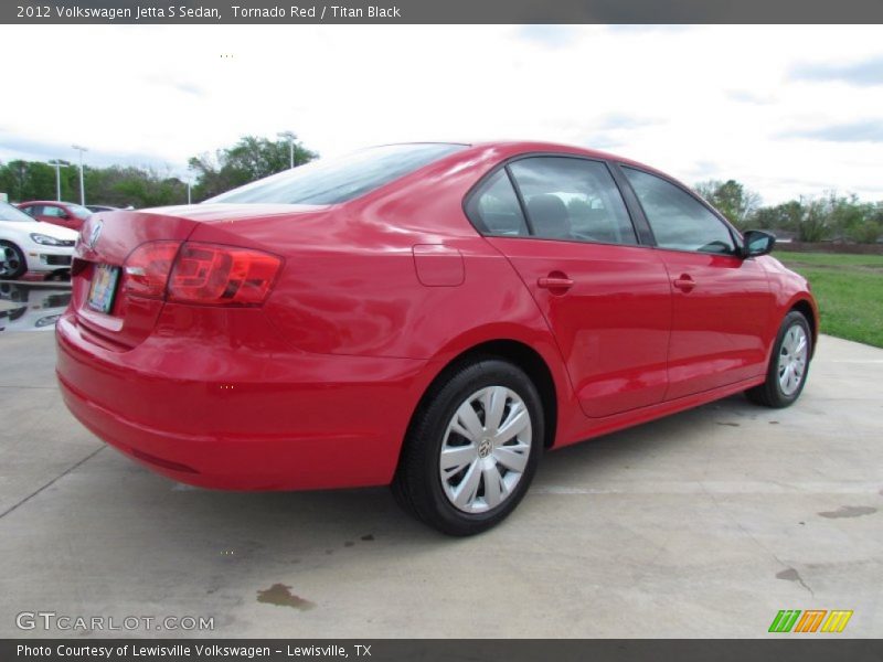 Tornado Red / Titan Black 2012 Volkswagen Jetta S Sedan