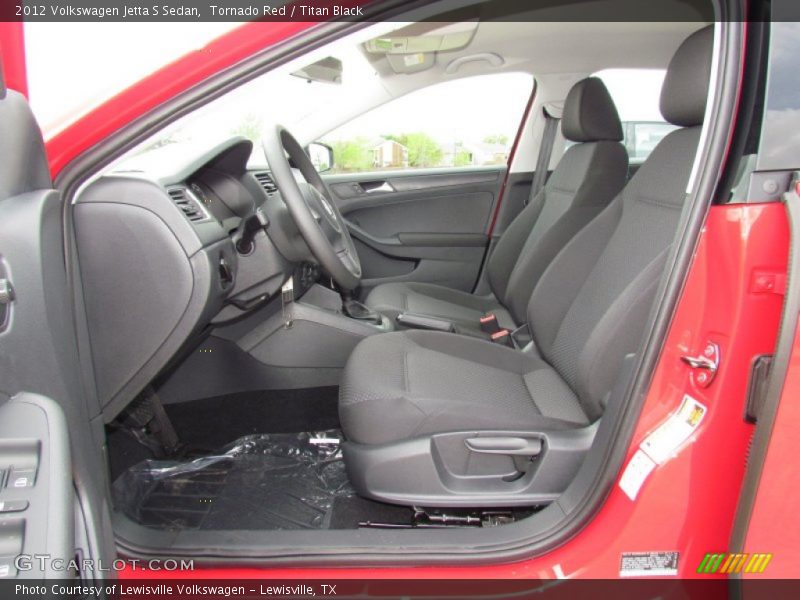 Tornado Red / Titan Black 2012 Volkswagen Jetta S Sedan