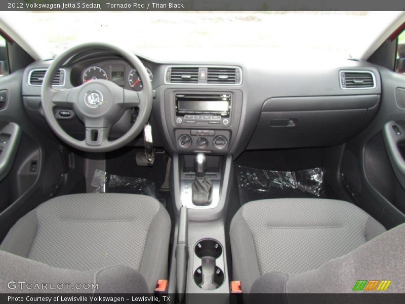 Tornado Red / Titan Black 2012 Volkswagen Jetta S Sedan