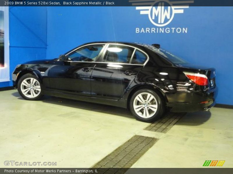 Black Sapphire Metallic / Black 2009 BMW 5 Series 528xi Sedan