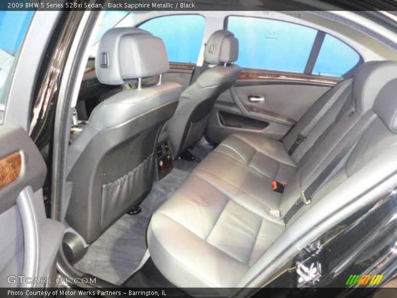Black Sapphire Metallic / Black 2009 BMW 5 Series 528xi Sedan