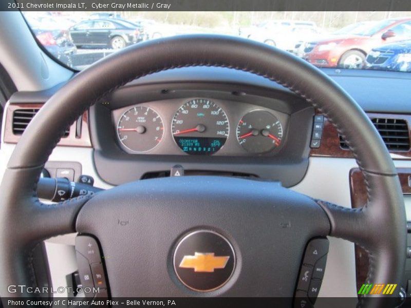Cyber Gray Metallic / Gray 2011 Chevrolet Impala LT