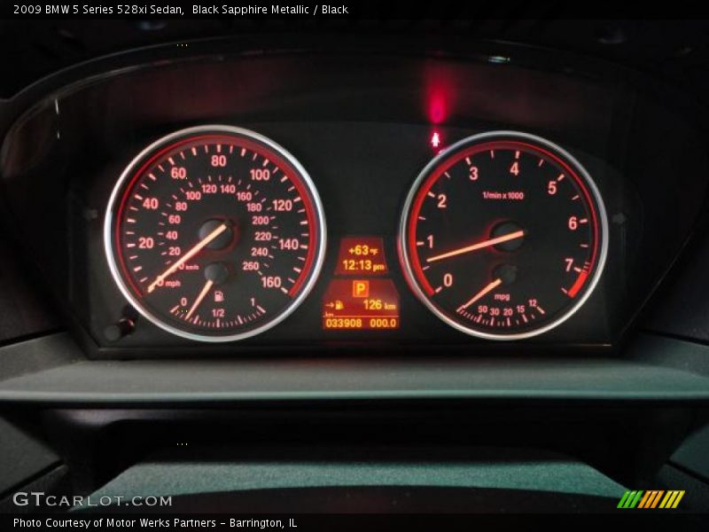  2009 5 Series 528xi Sedan 528xi Sedan Gauges