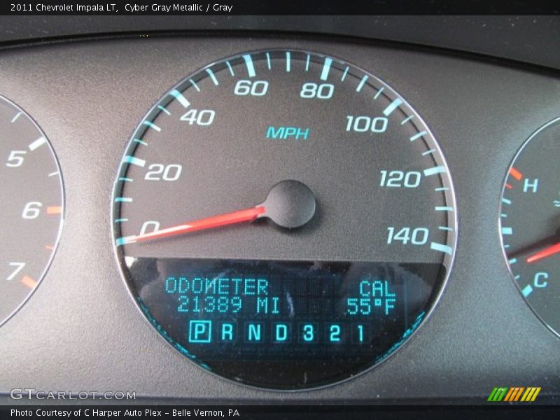 Cyber Gray Metallic / Gray 2011 Chevrolet Impala LT