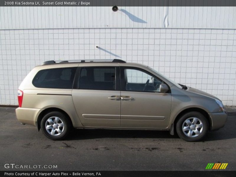 Sunset Gold Metallic / Beige 2008 Kia Sedona LX