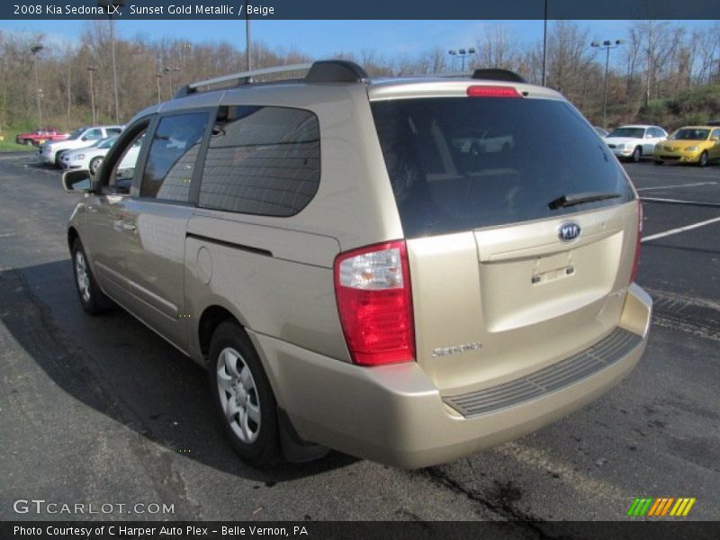 Sunset Gold Metallic / Beige 2008 Kia Sedona LX