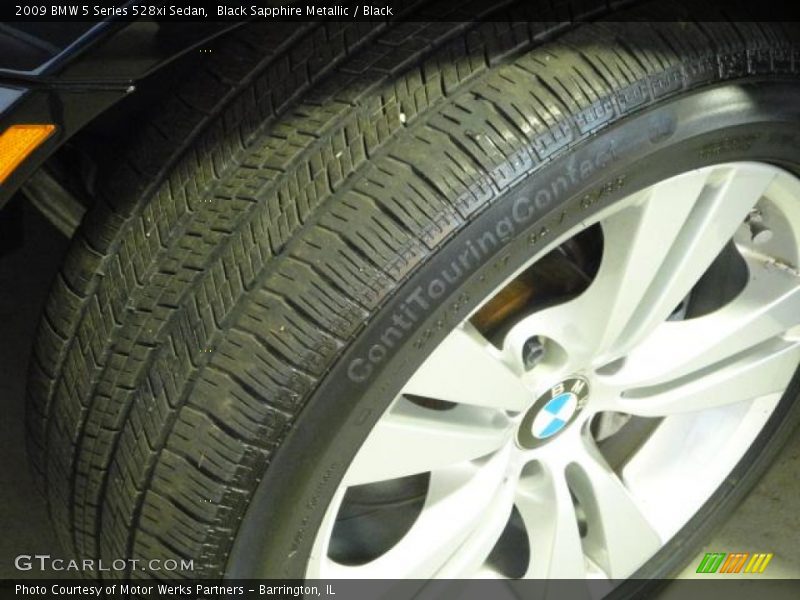 Black Sapphire Metallic / Black 2009 BMW 5 Series 528xi Sedan
