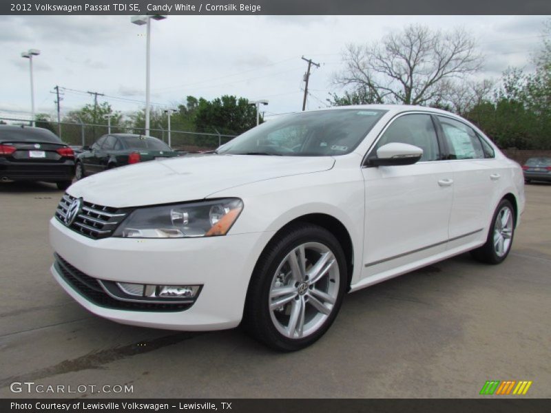 Candy White / Cornsilk Beige 2012 Volkswagen Passat TDI SE