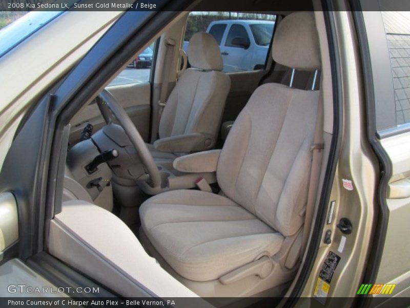 Sunset Gold Metallic / Beige 2008 Kia Sedona LX