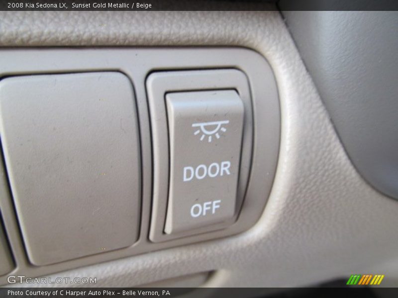 Sunset Gold Metallic / Beige 2008 Kia Sedona LX