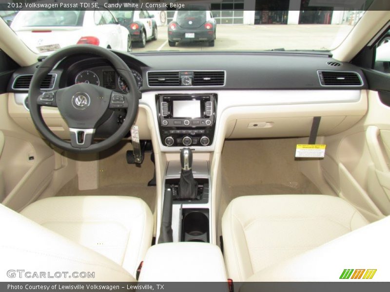 Candy White / Cornsilk Beige 2012 Volkswagen Passat TDI SE